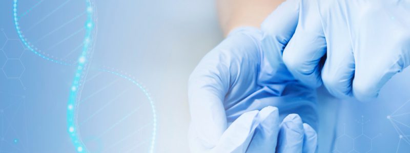 dna-genetic-biotechnology-science-with-scientist-rsquo-s-hands-disruptive-technology-remix